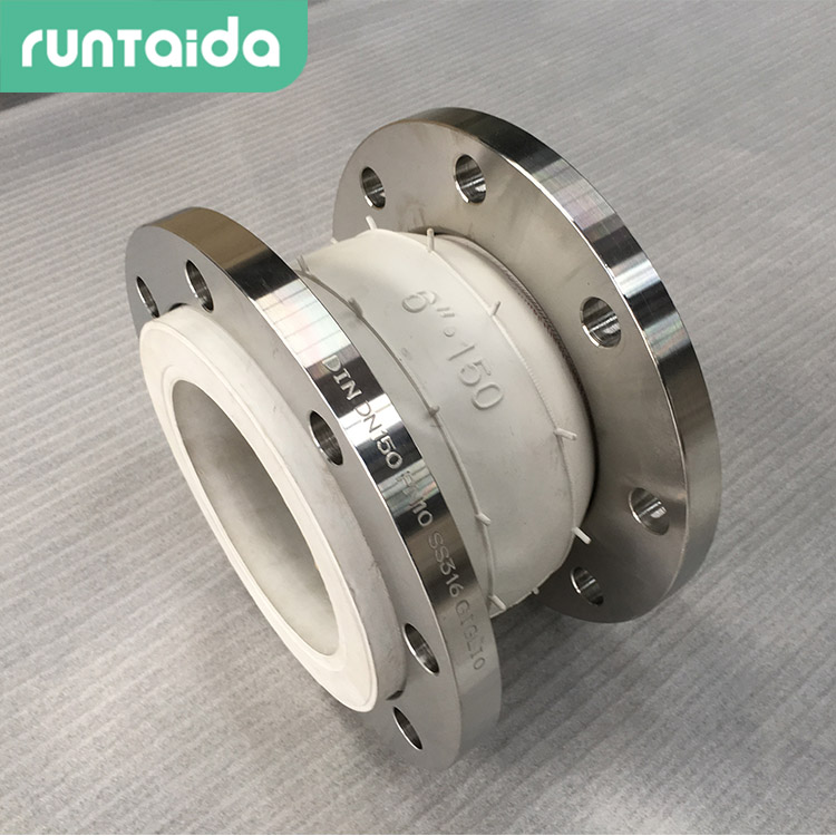 法蘭式（shì）單球體食品（pǐn）級（jí）橡膠軟接頭